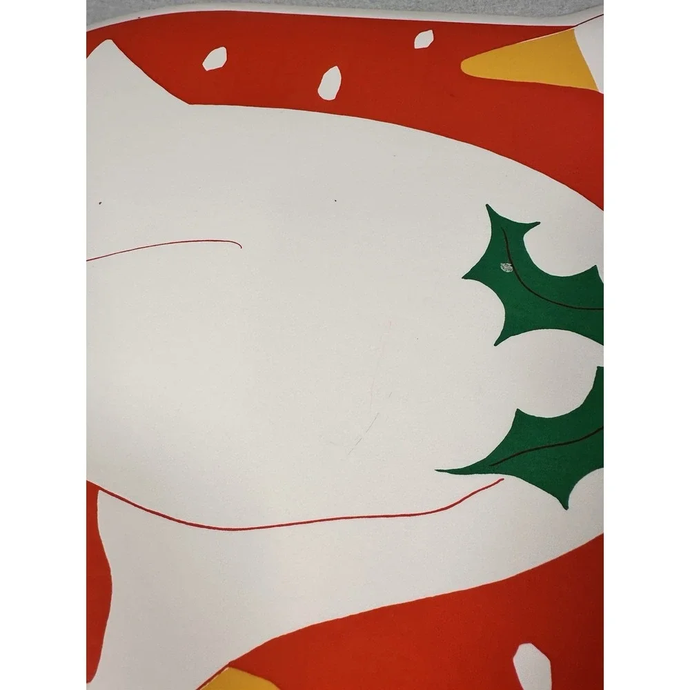 VTG Vinyl Christmas Placemats Duck Goose Holly Set of 5 Vera Neumann 80s 90s